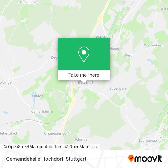Gemeindehalle Hochdorf map