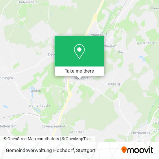 Gemeindeverwaltung Hochdorf map