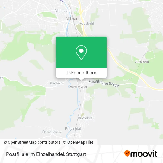 Карта Postfiliale im Einzelhandel