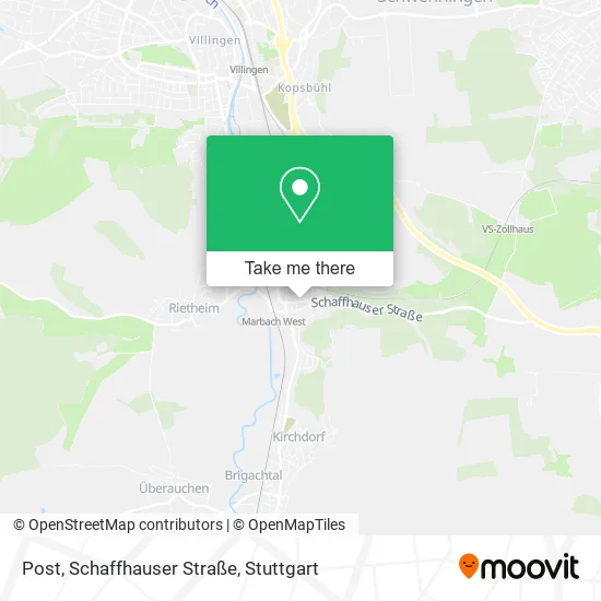 Карта Post, Schaffhauser Straße