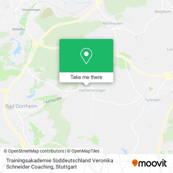 Trainingsakademie Süddeutschland Veronika Schneider Coaching map