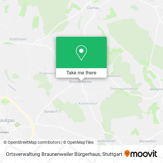 Ortsverwaltung Braunenweiler Bürgerhaus map