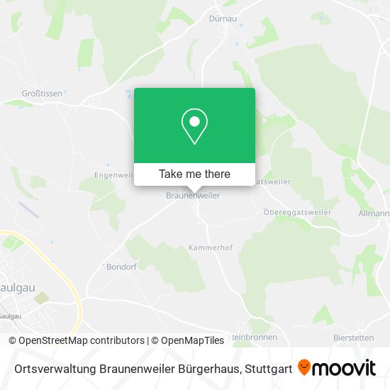 Карта Ortsverwaltung Braunenweiler Bürgerhaus