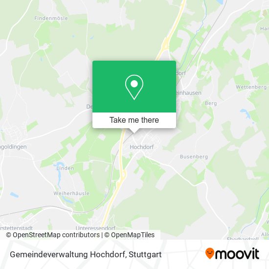 Gemeindeverwaltung Hochdorf map