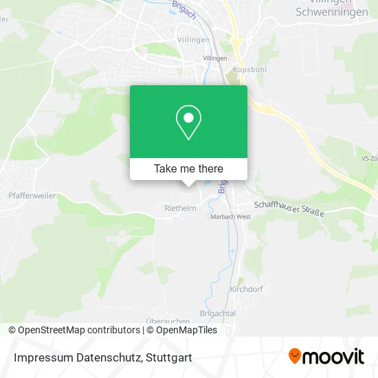 Impressum Datenschutz map