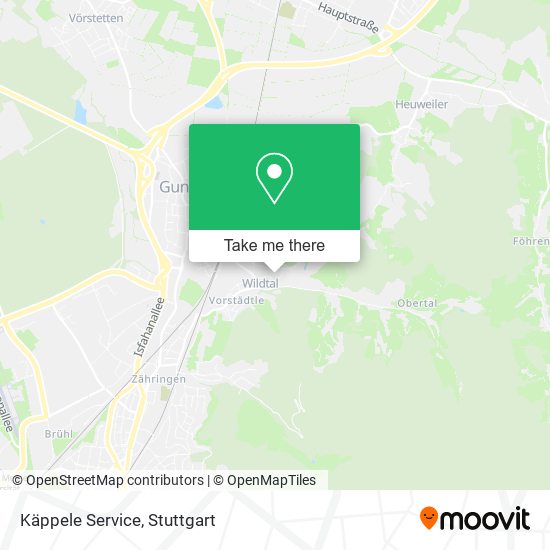 Käppele Service map