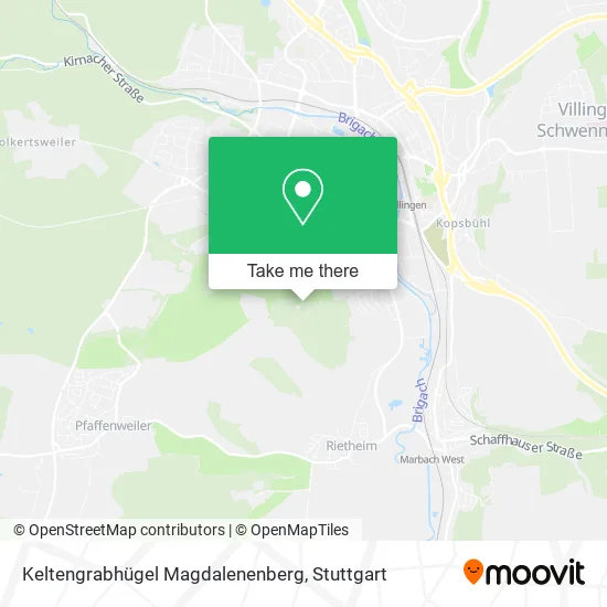 Карта Keltengrabhügel Magdalenenberg