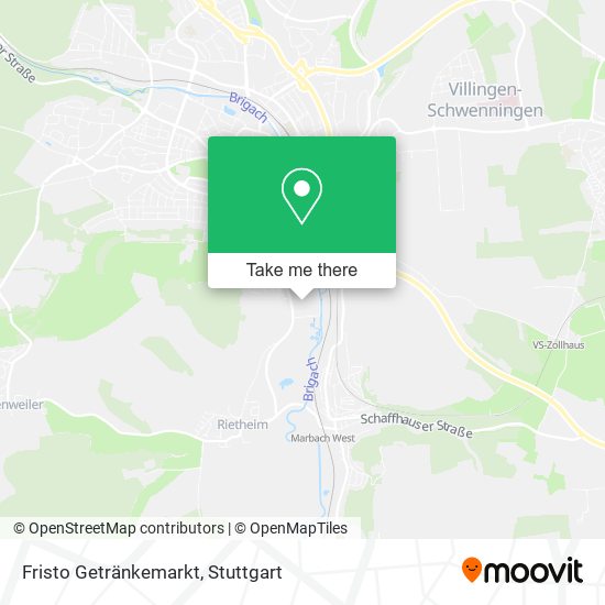 Fristo Getränkemarkt map