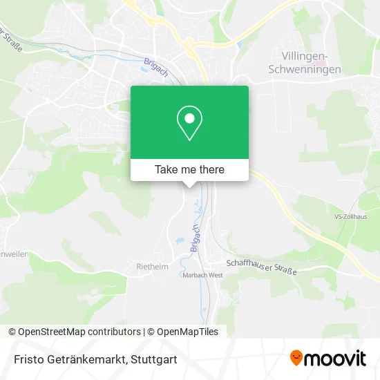 Карта Fristo Getränkemarkt