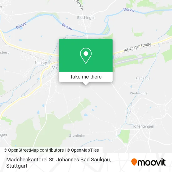 Карта Mädchenkantorei St. Johannes Bad Saulgau