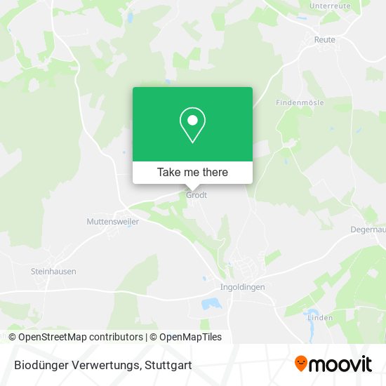 Biodünger Verwertungs map