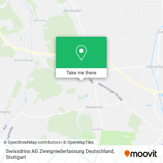 Swissdrinx AG Zweigniederlassung Deutschland map