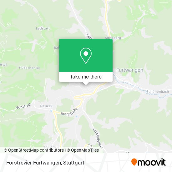 Forstrevier Furtwangen map