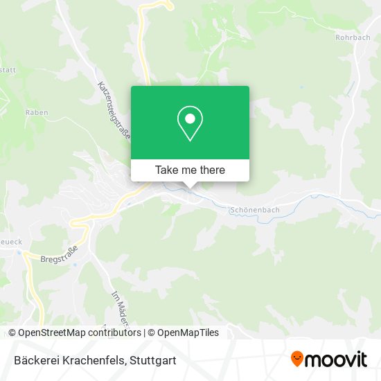 Bäckerei Krachenfels map