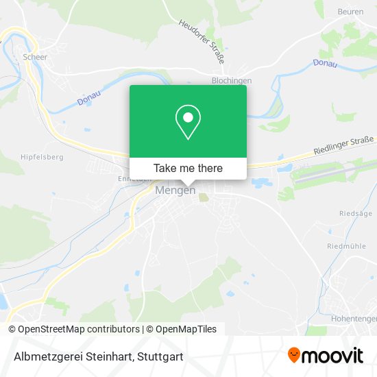 Albmetzgerei Steinhart map