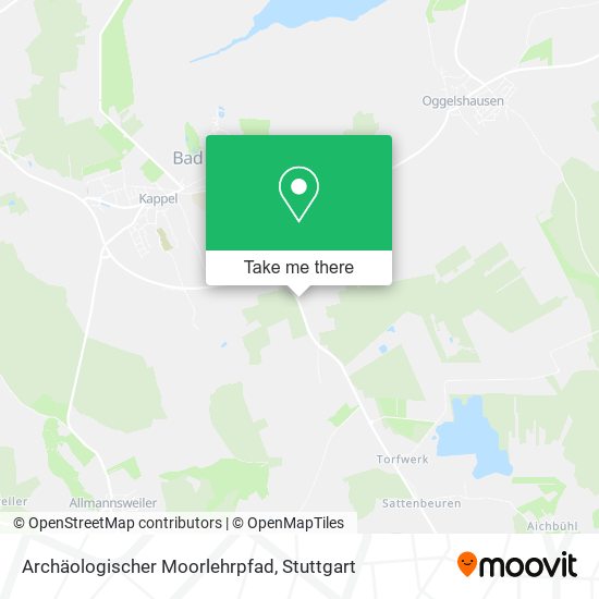Archäologischer Moorlehrpfad map