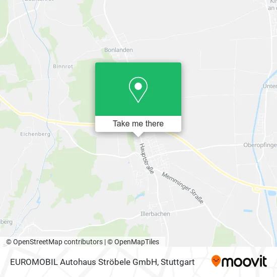 Карта EUROMOBIL Autohaus Ströbele GmbH