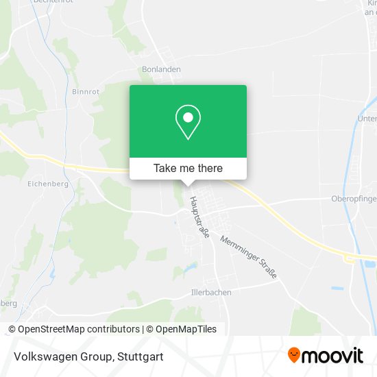 Volkswagen Group map