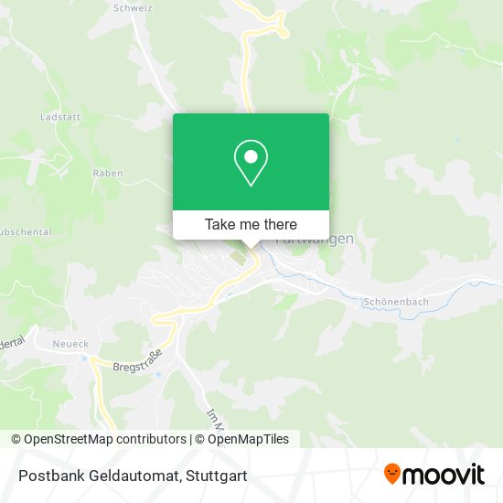 Postbank Geldautomat map