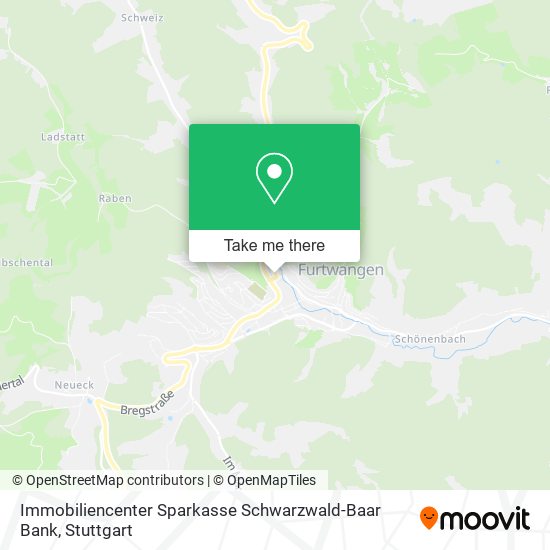 Immobiliencenter Sparkasse Schwarzwald-Baar Bank map