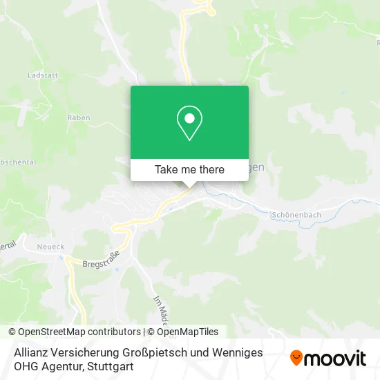 Карта Allianz Versicherung Großpietsch und Wenniges OHG Agentur