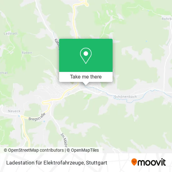 Карта Ladestation für Elektrofahrzeuge