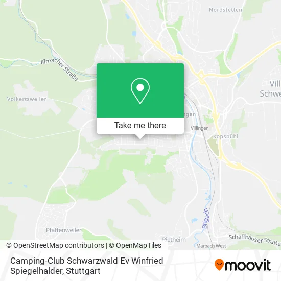 Карта Camping-Club Schwarzwald Ev Winfried Spiegelhalder