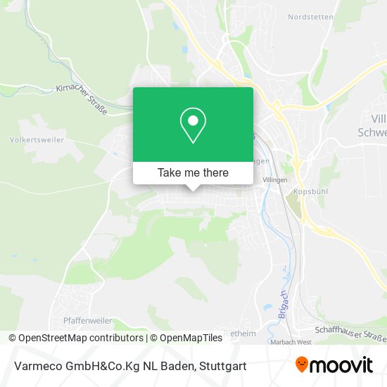 Карта Varmeco GmbH&Co.Kg NL Baden