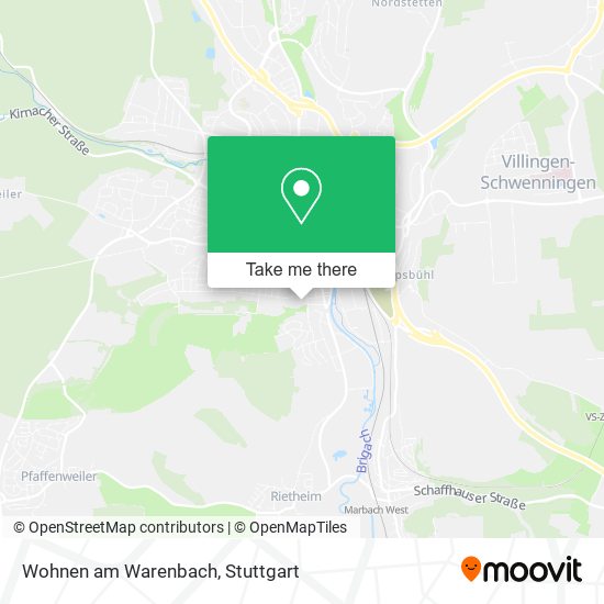 Wohnen am Warenbach map