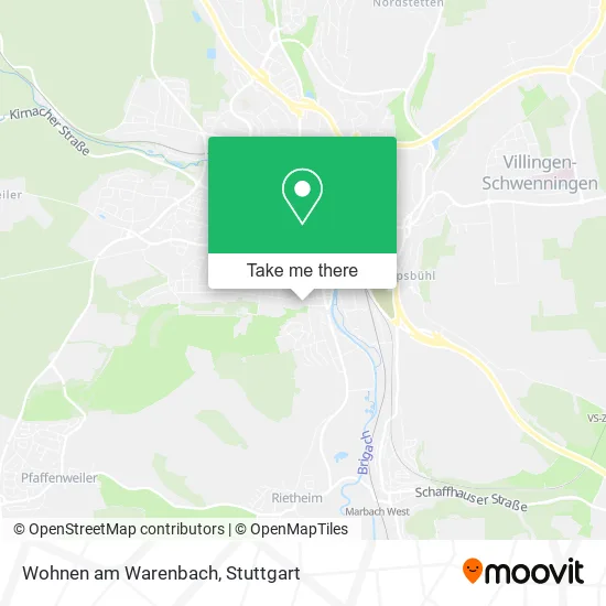 Карта Wohnen am Warenbach