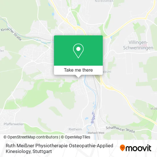Карта Ruth Meißner Physiotherapie Osteopathie-Applied Kinesiology