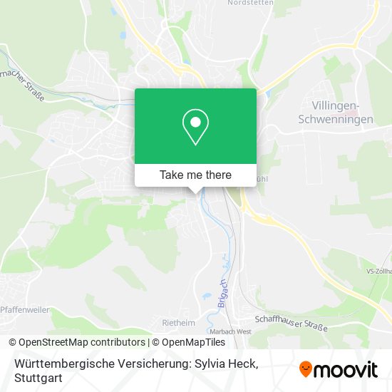 Württembergische Versicherung: Sylvia Heck map