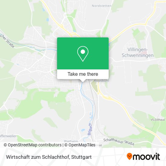 Карта Wirtschaft zum Schlachthof