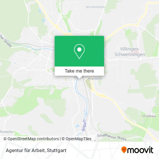 Agentur für Arbeit map