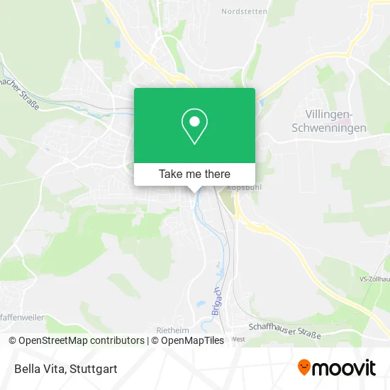 Карта Bella Vita