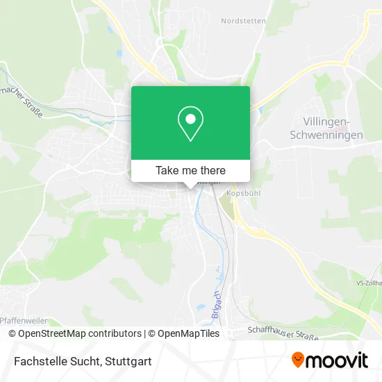 Карта Fachstelle Sucht