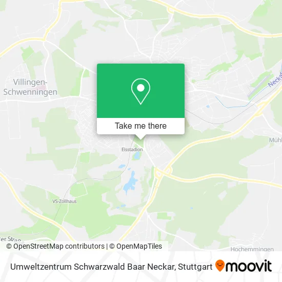 Карта Umweltzentrum Schwarzwald Baar Neckar