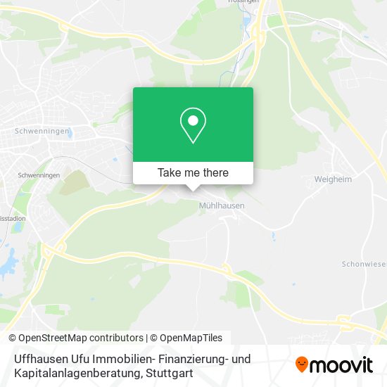 Карта Uffhausen Ufu Immobilien- Finanzierung- und Kapitalanlagenberatung