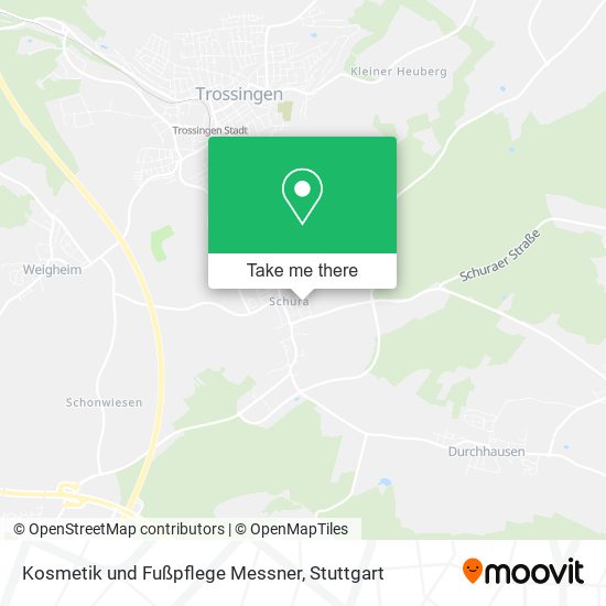 Kosmetik und Fußpflege Messner map
