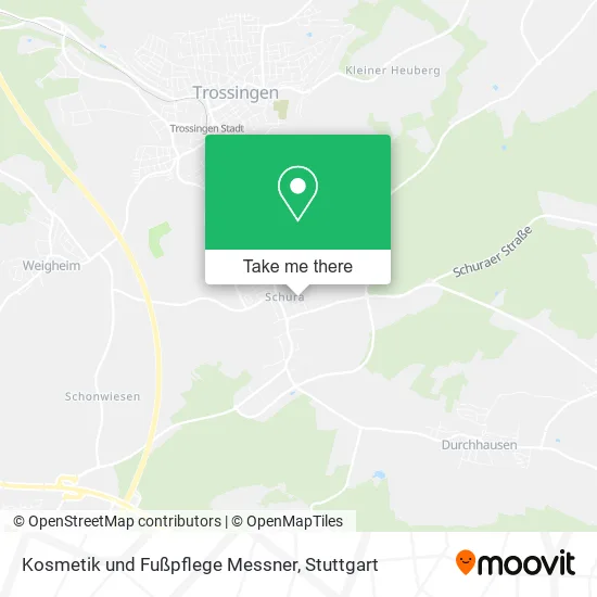 Карта Kosmetik und Fußpflege Messner