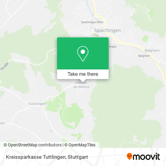 Карта Kreissparkasse Tuttlingen