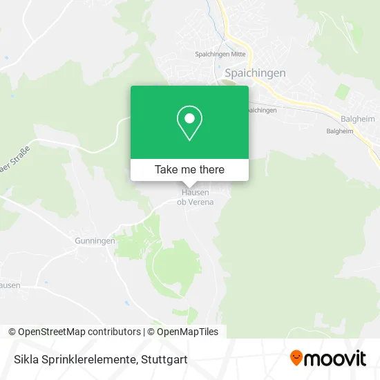 Карта Sikla Sprinklerelemente