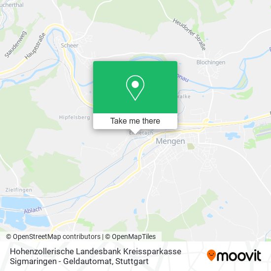 Hohenzollerische Landesbank Kreissparkasse Sigmaringen - Geldautomat map