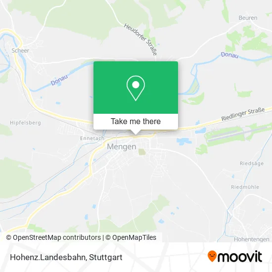 Карта Hohenz.Landesbahn