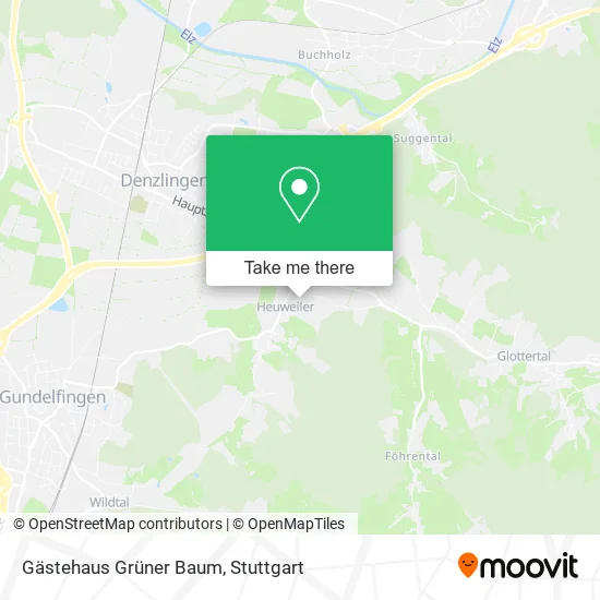 Карта Gästehaus Grüner Baum