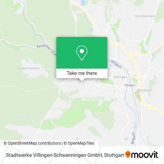 Карта Stadtwerke Villingen-Schwenningen GmbH