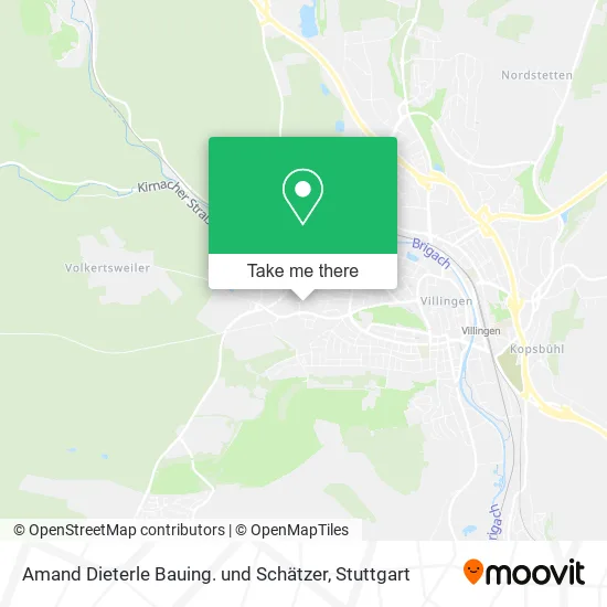 Карта Amand Dieterle Bauing. und Schätzer