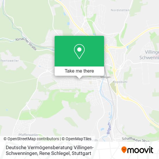 Deutsche Vermögensberatung Villingen-Schwenningen, Rene Schlegel map