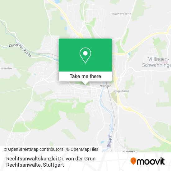Карта Rechtsanwaltskanzlei Dr. von der Grün Rechtsanwälte