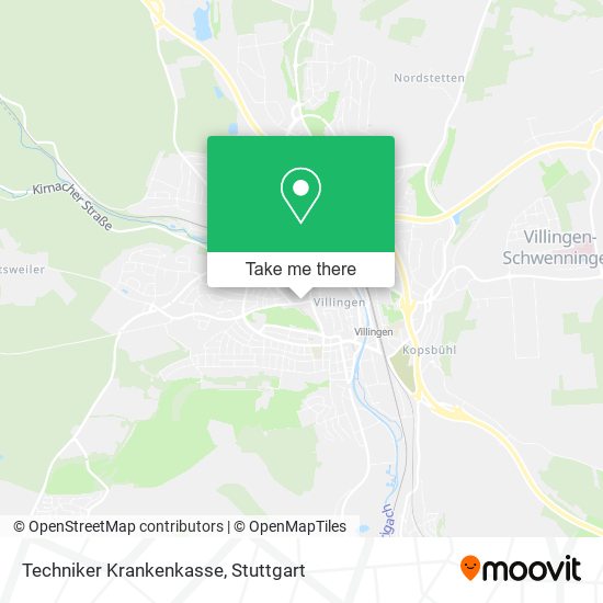 Techniker Krankenkasse map